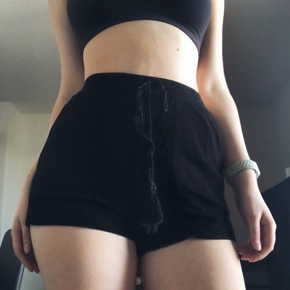 Perfect black high waisted shorts